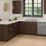 Dark Brown Kitchen Cabinets - Classic Cabinet Door Style in Bark Finish from Mantra Cabinets