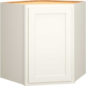 Diagonal Wall Cabinet in Classic Snow