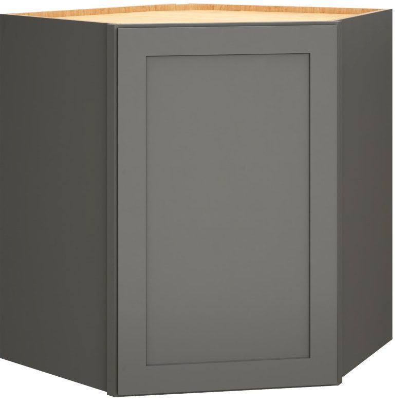 Diagonal Wall Cabinet in Omni Graphite