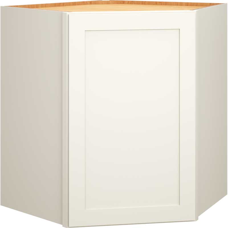 Diagonal Wall Cabinet in Omni Snow