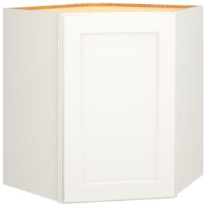 Diagonal Wall Cabinet in Spectra Snow