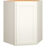 Diagonal Wall Cabinet in Classic Snow