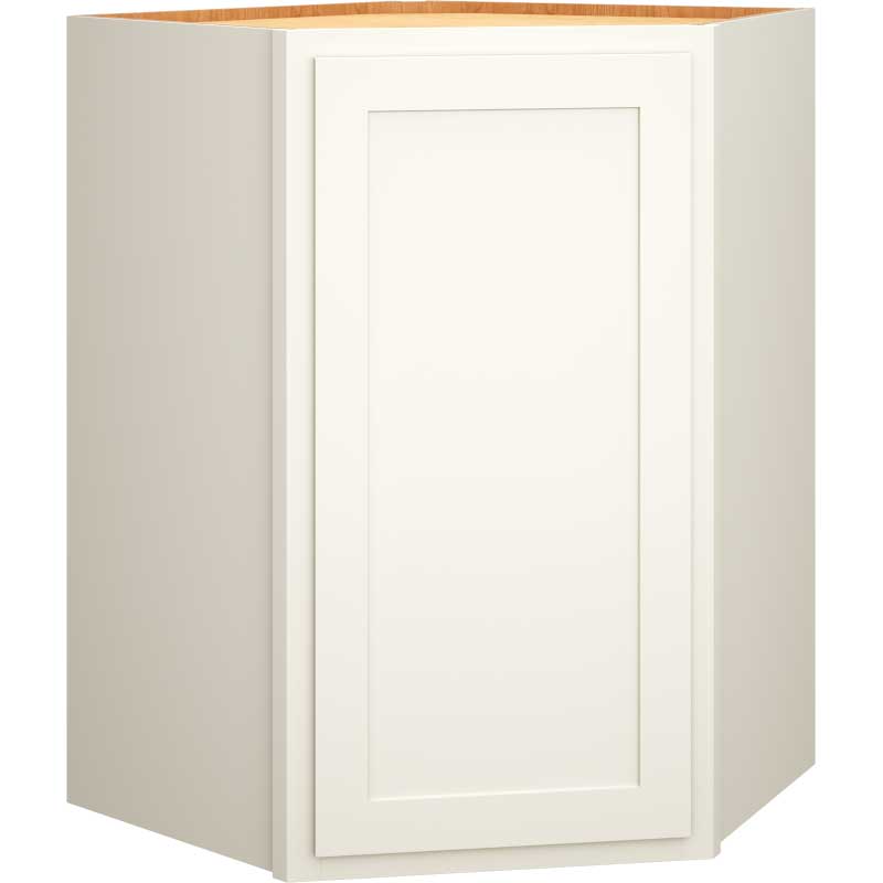 Diagonal Wall Cabinet in Classic Snow