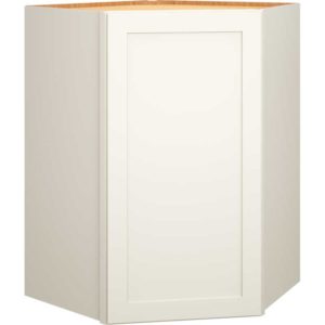 Diagonal Wall Cabinet in Omni Snow