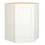 Diagonal Wall Cabinet in Spectra Snow