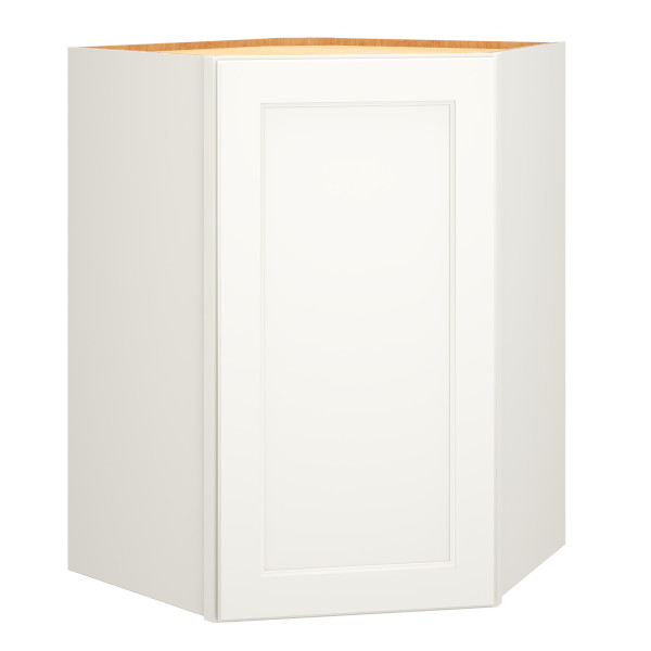 Diagonal Wall Cabinet in Spectra Snow