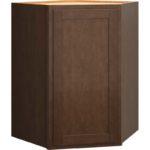 Diagonal Wall Cabinet in Classic Bark