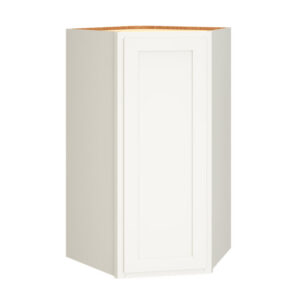 Diagonal Wall Cabinet in Classic Snow