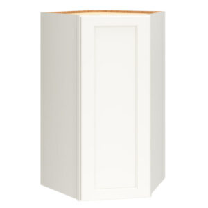 Diagonal Wall Cabinet in Spectra Snow
