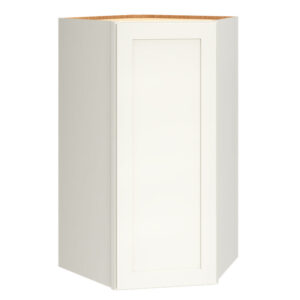 Diagonal Wall Cabinet in Omni Snow