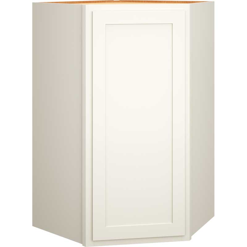 Mantra Cabinets SKU Number DW422424R - 42" Diagonal Wall Cabinet in Classic Snow