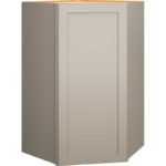Diagonal Wall Cabinet in Omni Door Style with Mineral Finish