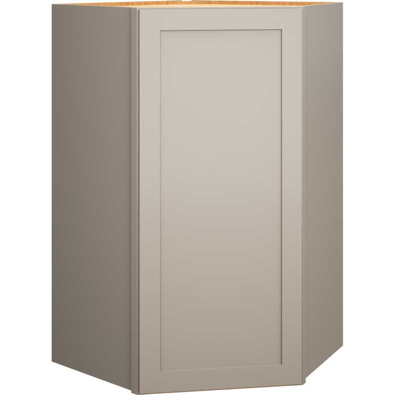 Diagonal Wall Cabinet in Omni Door Style with Mineral Finish