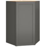 Diagonal Wall Cabinet in Omni Door Style with Graphite Finish
