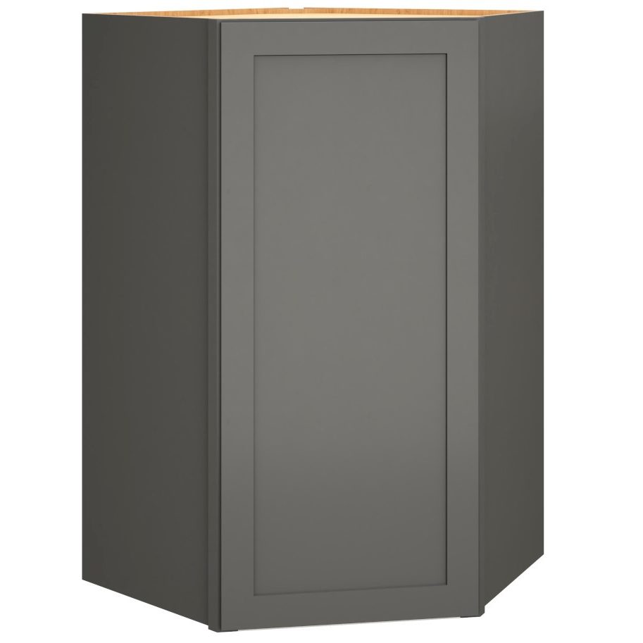 Diagonal Wall Cabinet in Omni Door Style with Graphite Finish