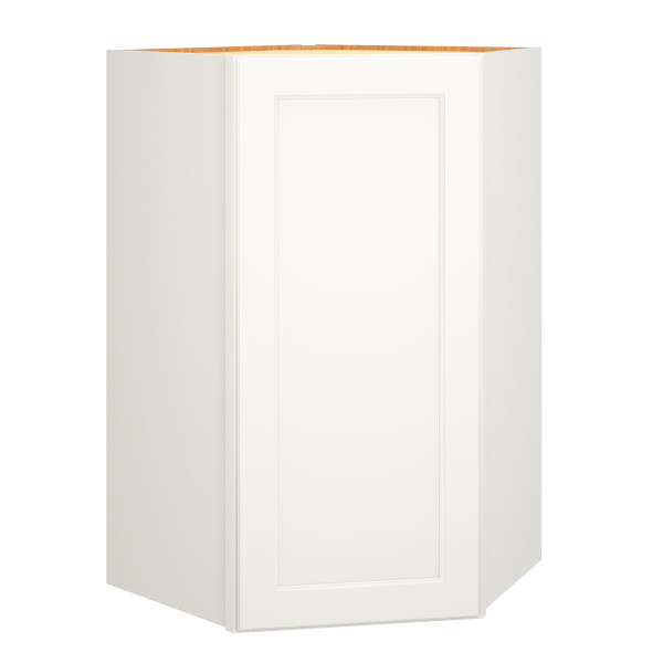Mantra Cabinets SKU Number DW422424R - 42" Diagonal Wall Cabinet in Spectra Snow
