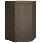 Diagonal Wall Cabinet in Omni Door Style with Beachwood Finish