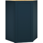 Diagonal Wall Cabinet in Omni Door Style with Admiral Finish