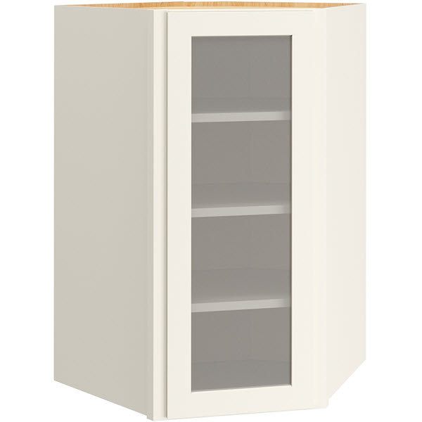 39″ Cut-for-Glass Diagonal Wall Cabinet in Omni