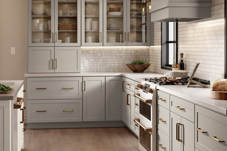 Kitchen in Omni Mineral with Snow Island 4 Mantra