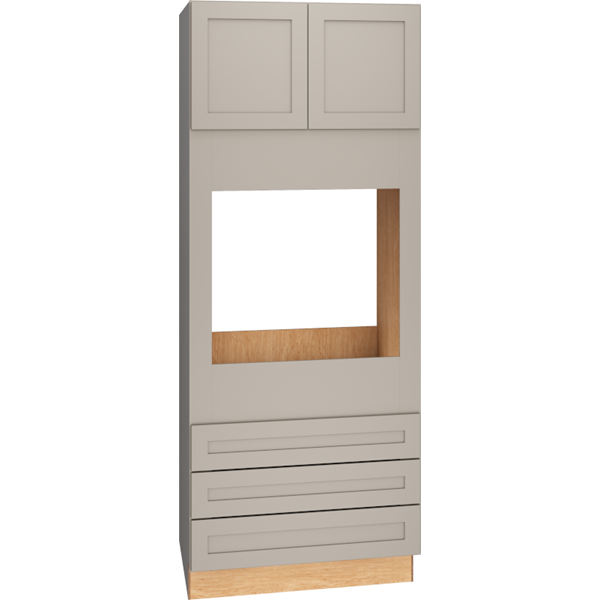 Mantra Cabinets SKU Number OC3D338424 - 84" Oven Cabinet with 3 Drawers in Omni Mineral