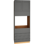 Mantra Cabinets SKU Number OC3D339024 - 90" Single Oven Cabinet with 3 Drawers in Omni Graphite