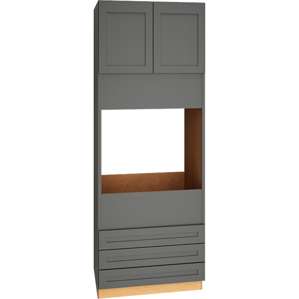 Mantra Cabinets SKU Number OC3D339024 - 90" Single Oven Cabinet with 3 Drawers in Omni Graphite