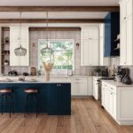 Omni Kitchen Cabinets in Snow with Island in Admiral Finish
