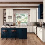 Omni Kitchen Cabinets in Snow with Island in Admiral Finish
