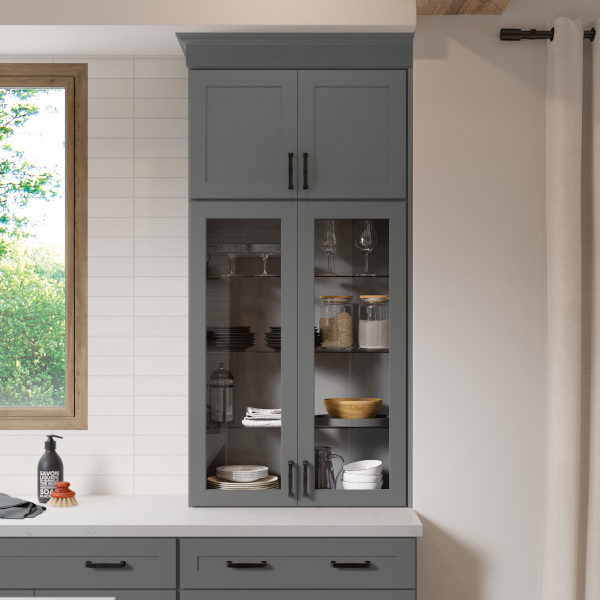 Glass Wall Cabinet Graphite Mantra
