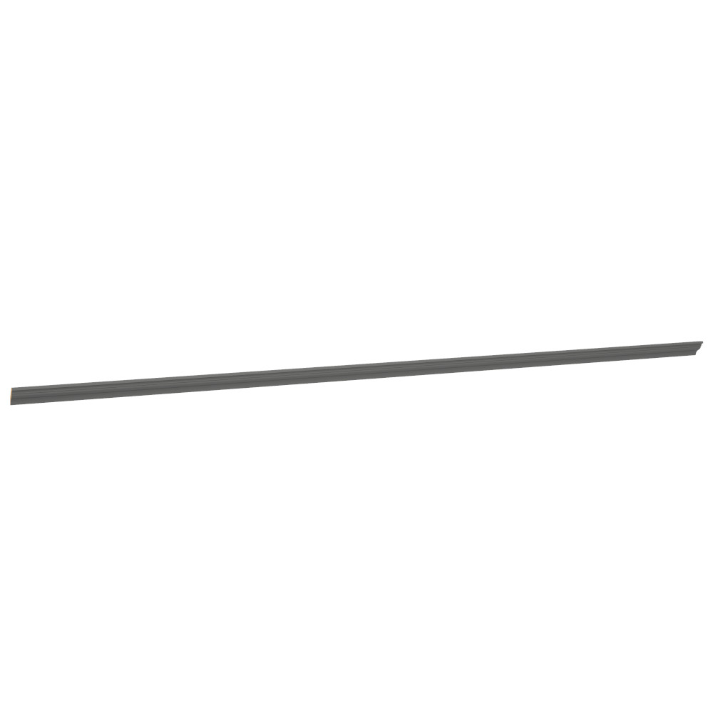 Large Solid Wood Crown Moulding Graphite Finish