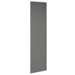 Tall Cabinet Panel in Graphite with Filler Attached