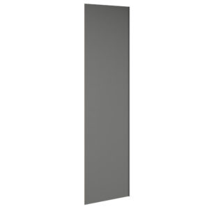 Tall Cabinet Panel in Graphite with Filler Attached