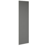 Tall Cabinet Panel in Graphite with Filler Attached