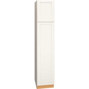 Utility Cabinet with Single Door in Spectra Snow