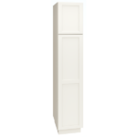 Mantra Cabinets SKU Number U189624R - 96 Inch Utility Cabinet with Single Door in Spectra Door Style with Snow Finish