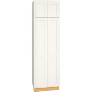 Utility Cabinet with Double Doors in Classic Snow