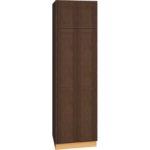 Utility Cabinet with Double Doors in Classic Bark
