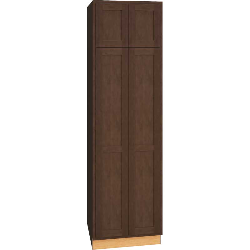 Utility Cabinet with Double Doors in Classic Bark
