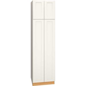 Utility Cabinet with Double Doors in Spectra Snow