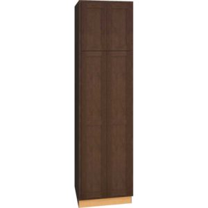 Utility Cabinet with Double Doors in Classic Bark