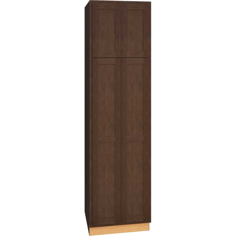 Utility Cabinet with Double Doors in Classic Bark