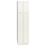 Mantra Cabinets SKU Number U249624 - 96" Utility Cabinet with Double Doors in Omni Snow