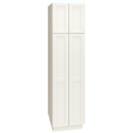 Mantra Cabinets SKU Number U249624 - 96" Utility Cabinet with Double Doors in Spectra Snow