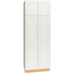 Mantra Cabinets SKU Number U308424 - 84" x 30" Utility Cabinet with Double Doors in Classic Snow