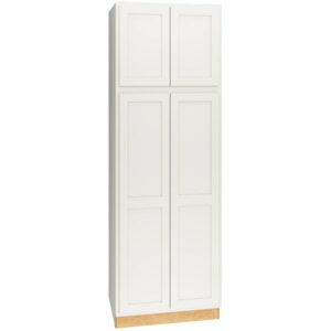 Utility Cabinet with Double Doors in Classic Snow