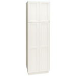 Mantra Cabinets SKU Number U309324 - 93 Inch Utility Cabinet with Double Doors in Spectra Door Style with Snow Finish