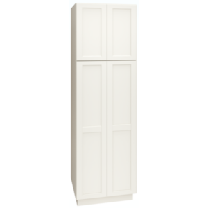 Mantra Cabinets SKU Number U309324 - 93 Inch Utility Cabinet with Double Doors in Spectra Door Style with Snow Finish