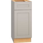 15 Vanity Base Cabinet with Single Door in Omni Door Style with Mineral Finish