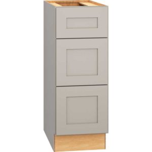 12 Inch by 32 and a Half Inch Vanity Base Cabinet with 3 Drawers in Omni with Mineral Finish